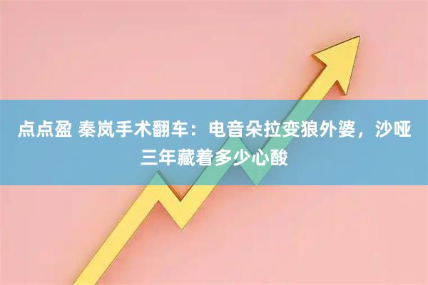 点点盈 秦岚手术翻车：电音朵拉变狼外婆，沙哑三年藏着多少心酸