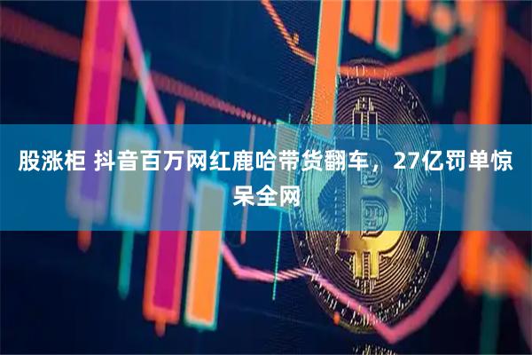 股涨柜 抖音百万网红鹿哈带货翻车，27亿罚单惊呆全网