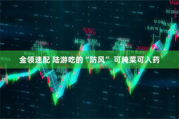 金领速配 陆游吃的“防风” 可腌菜可入药